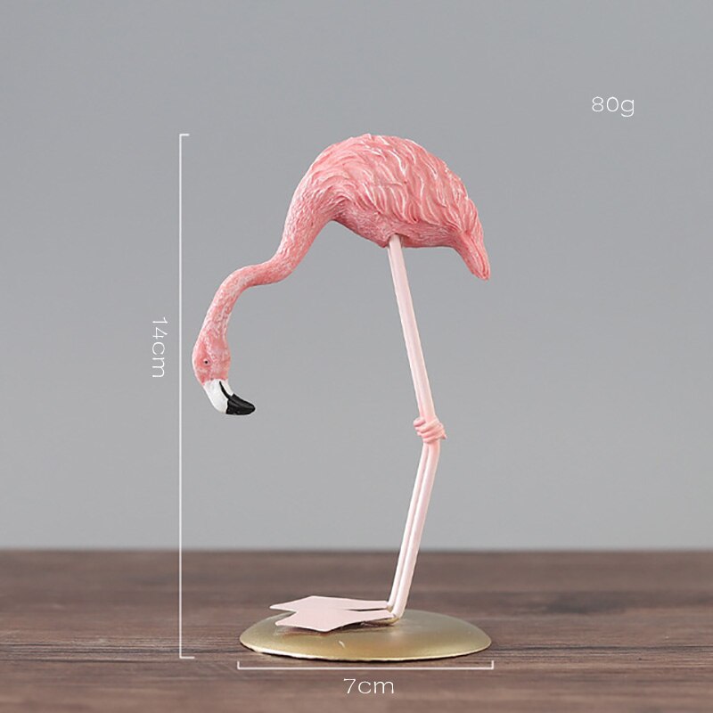 Statue flamant rose