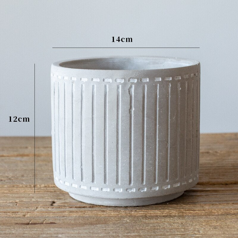 Cache-pot en ciment