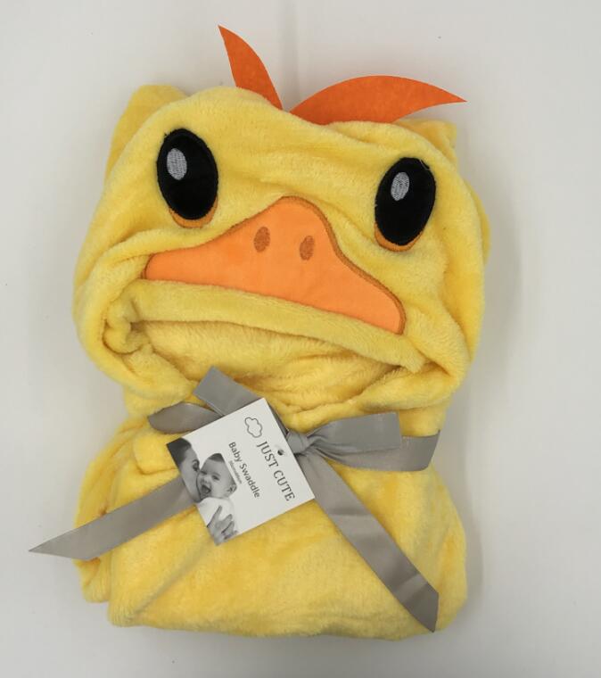 Peignoir/couverture à capuche animal