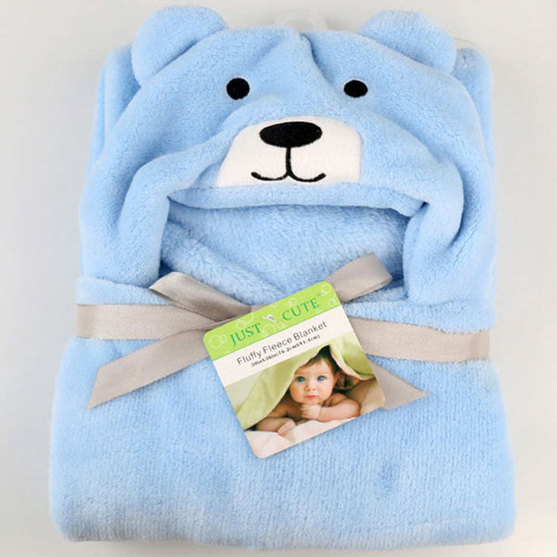 Peignoir/couverture à capuche animal