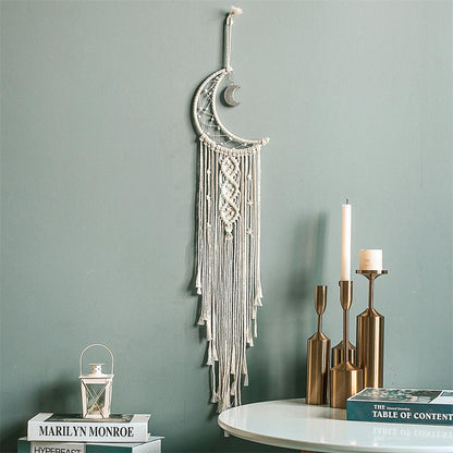 Décoration murale en macramé, attrape-rêve