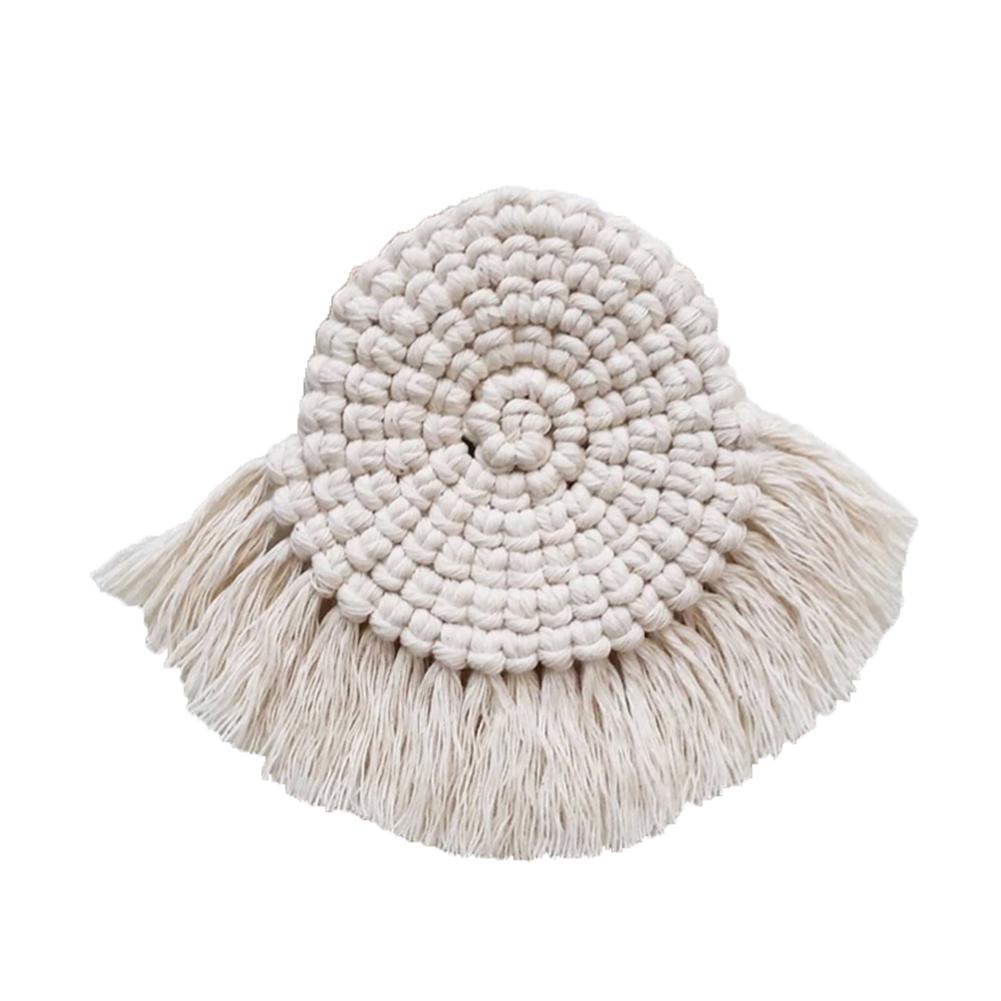 Dessous de verre bohème en macramé