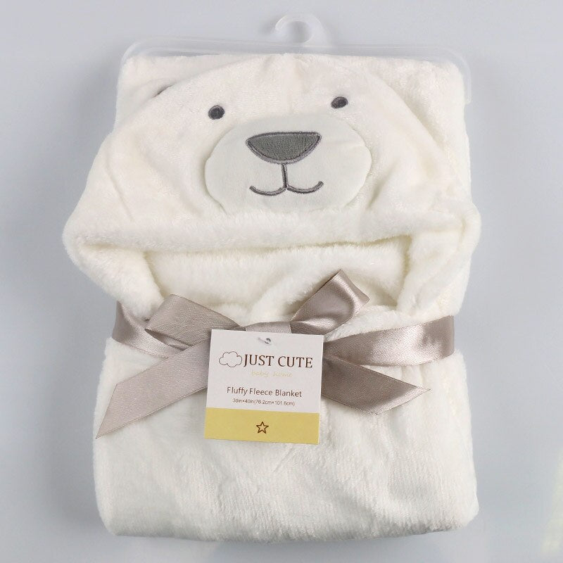 Peignoir/couverture à capuche animal