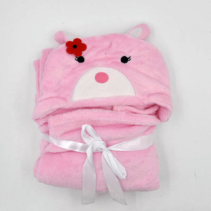 Peignoir/couverture à capuche animal