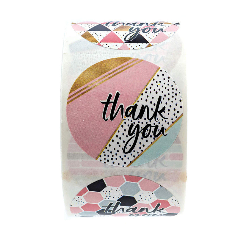 Lot d'autocollants graphique "Thank you"