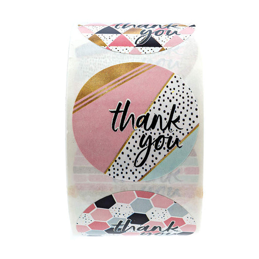 Lot d'autocollants graphique "Thank you"