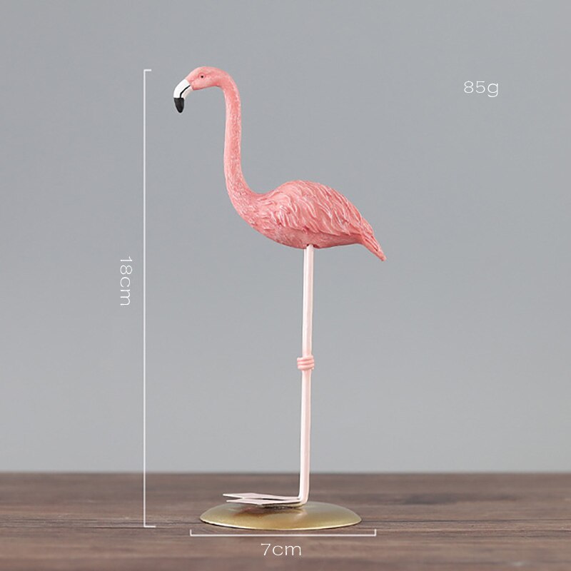 Statue flamant rose