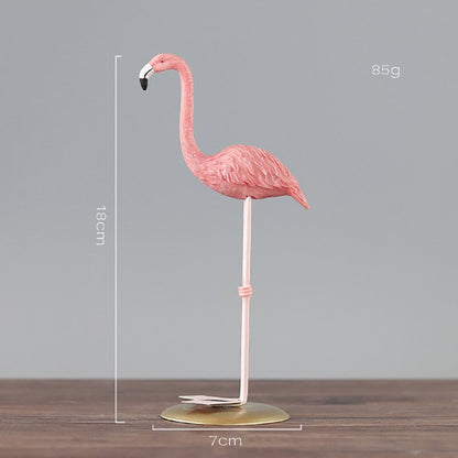 Statue flamant rose
