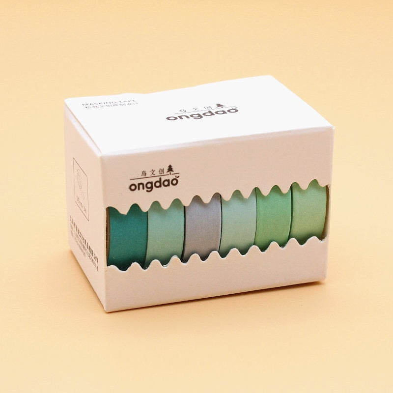 Lot de 6 rubans adhésifs colorés, masking tape