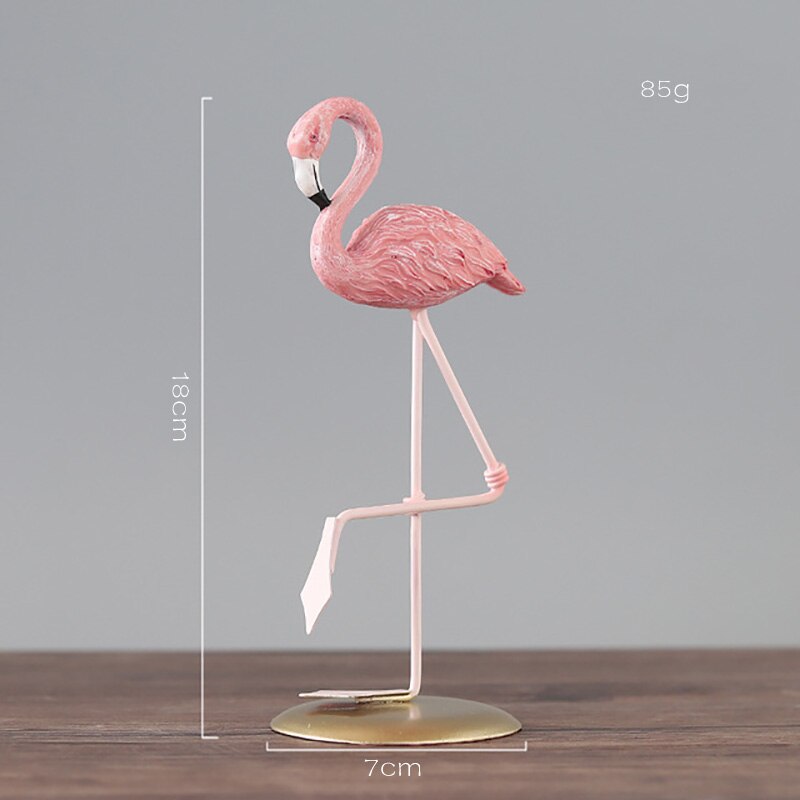 Statue flamant rose