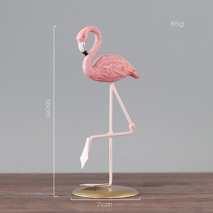 Statue flamant rose