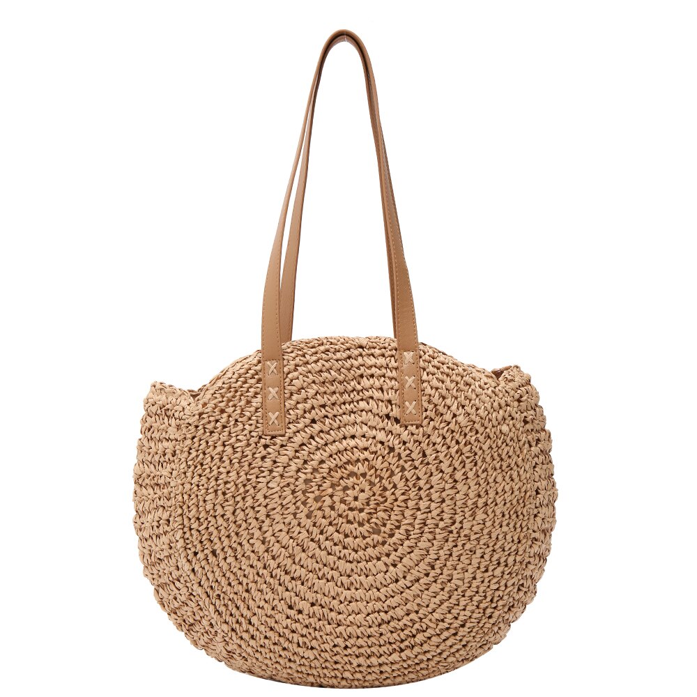 Sac à main bohème en paille, tissé à la main