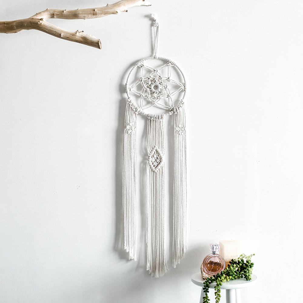 Décoration murale en macramé, attrape-rêve