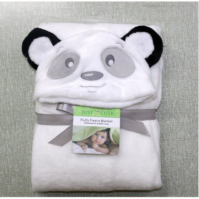 Peignoir/couverture à capuche animal