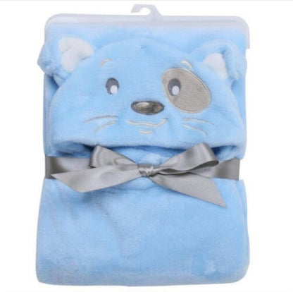 Peignoir/couverture à capuche animal