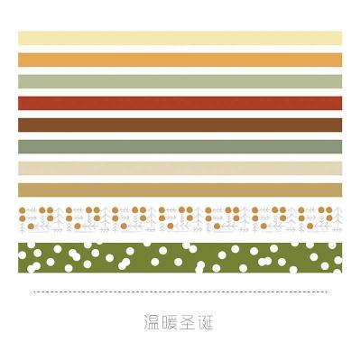 Lot de 10 rubans adhésifs colorés, masking tape