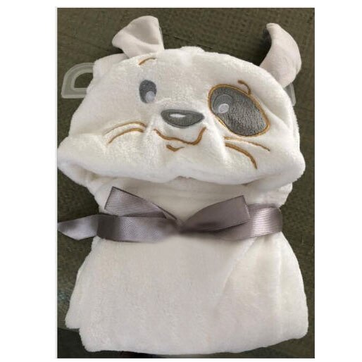 Peignoir/couverture à capuche animal