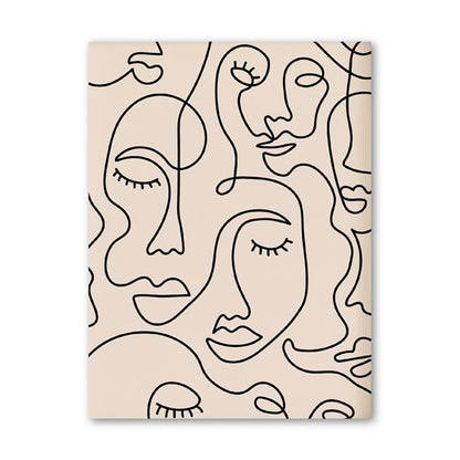Toile "foule de lignes"