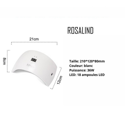 Lampe UV pour la manucure semi-permanente ou gel ROSALIND