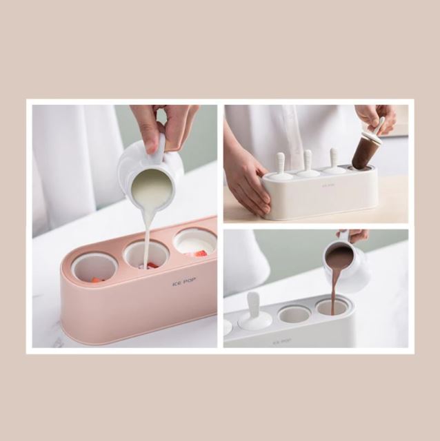 Set de 4 moules à glaces "ice pop" en silicone