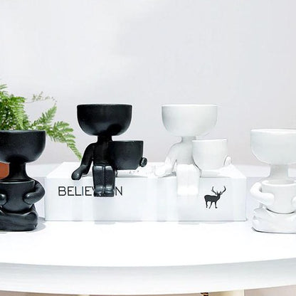 Pot de fleur, personnages