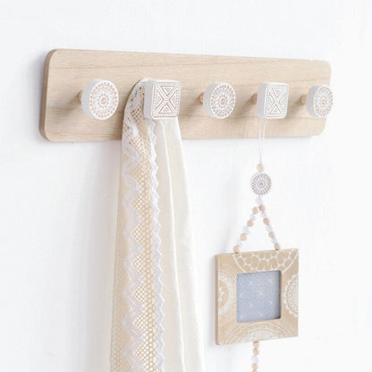 Porte-manteau en bois, bohème