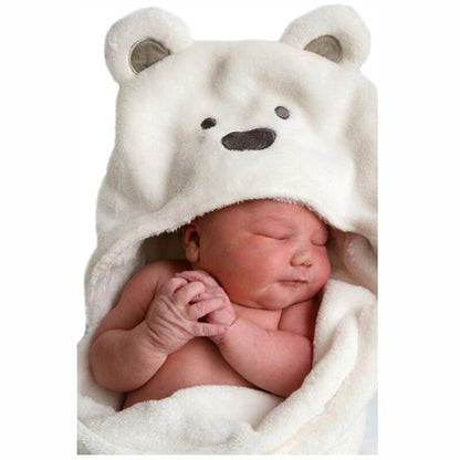 Peignoir/couverture à capuche animal