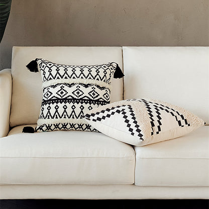 Housse de coussin géométrique