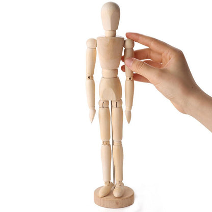 Mannequin en bois articulé