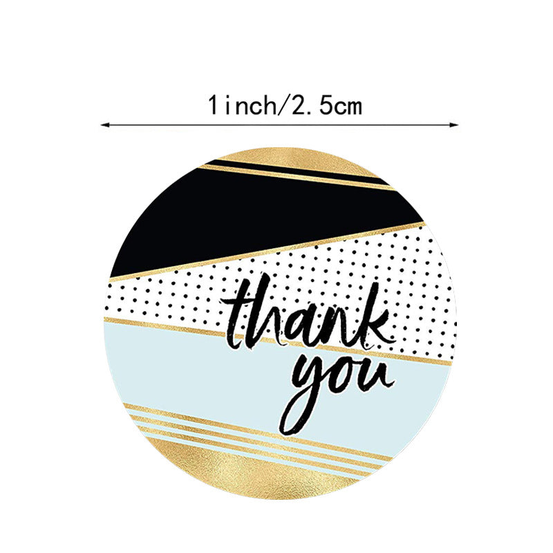 Lot d'autocollants graphique "Thank you"