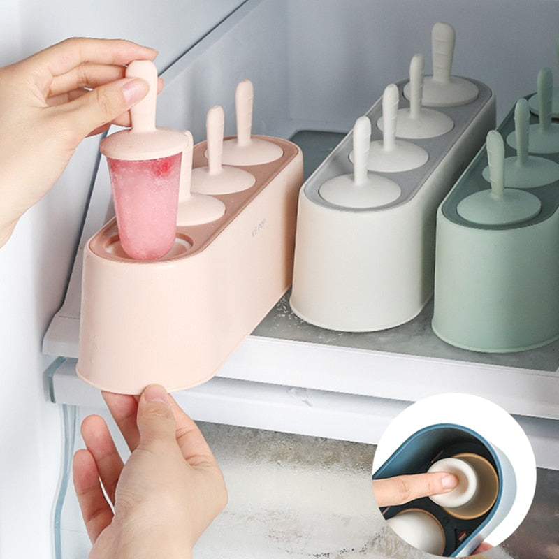 Set de 4 moules à glaces "ice pop" en silicone