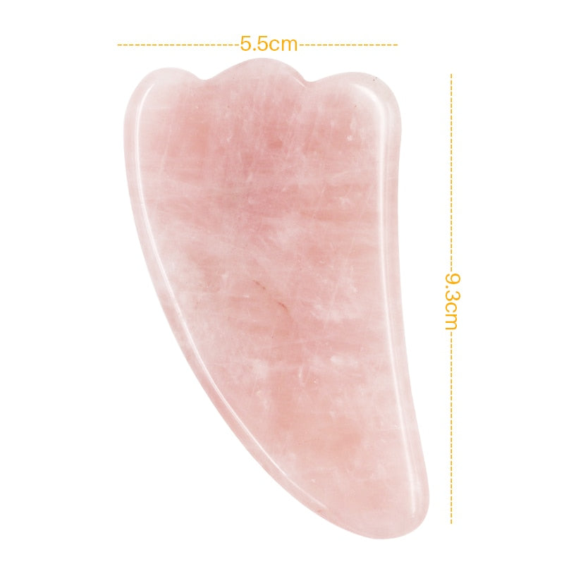 Gua Sha de Quartz rose