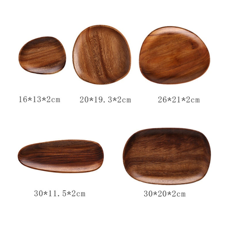 Plat, assiette en bois