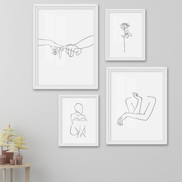 Toile "Simplicité linéaire"