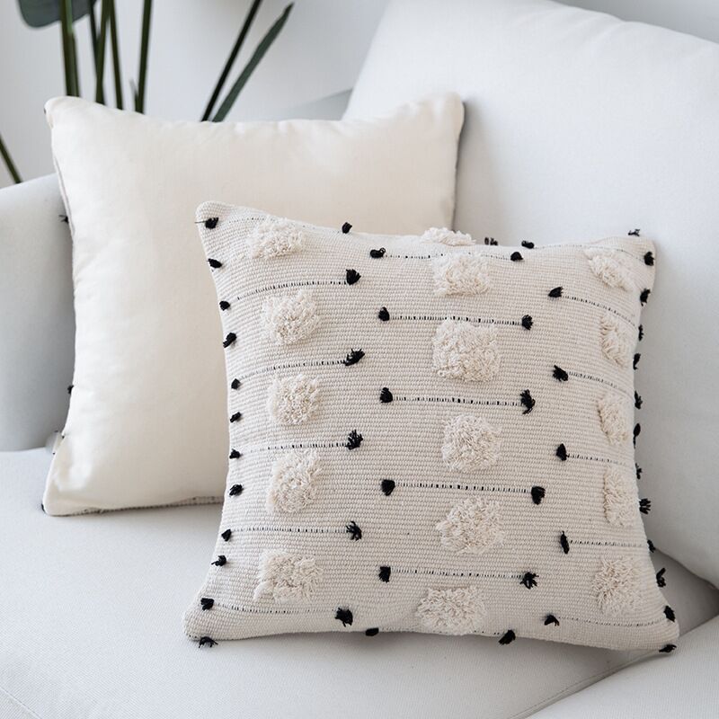 Housse de coussin "minimal boho"