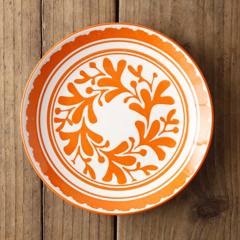 Assiette à motif, inspiration japonaise
