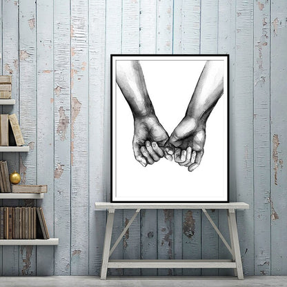 Toile "main dans la main"