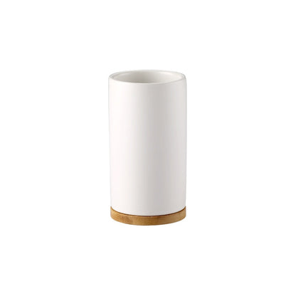 Trio d'accessoires de salle de bain, céramique