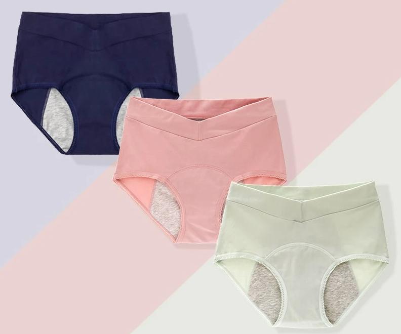 Lot de 3 culottes menstruelles lavable "Sweetperiod™"