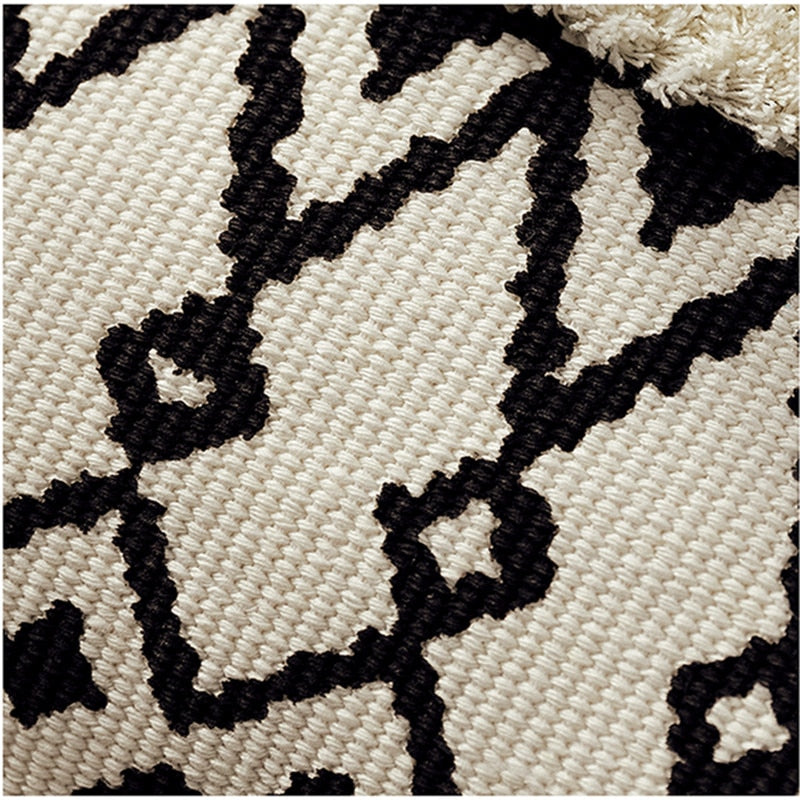 Housse de coussin géométrique