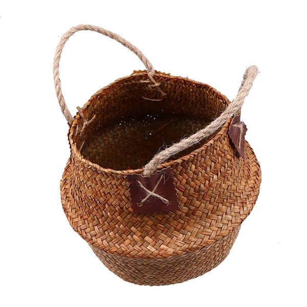 Cache-pot/panier en paille