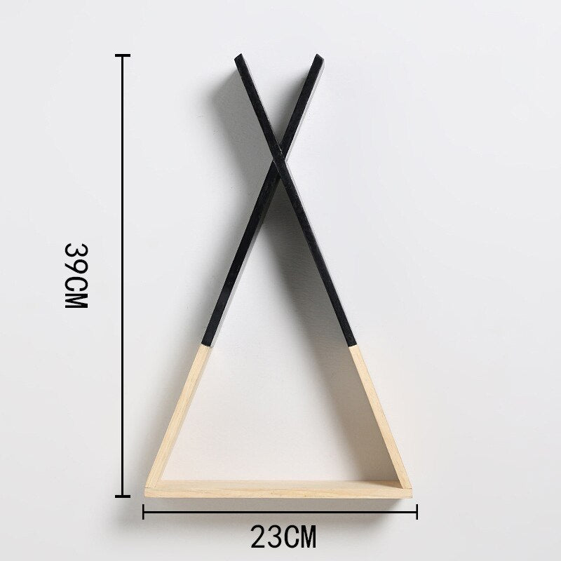 Etagère murale triangulaire