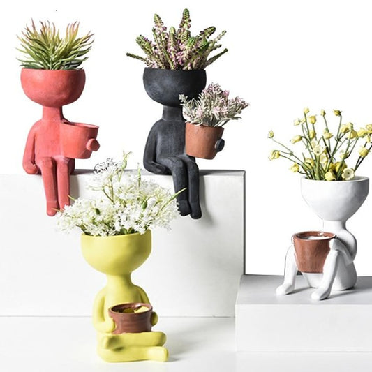 Pot de fleur, personnages