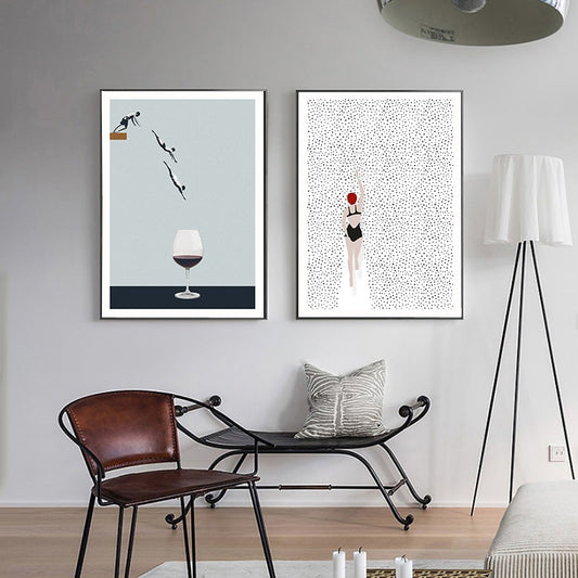 Toile "abstraction terrestre"