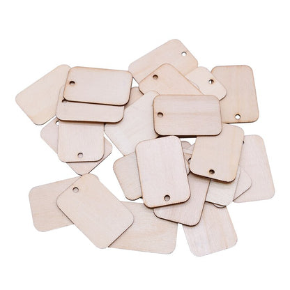 Lot d'étiquettes en bois pour cadeaux