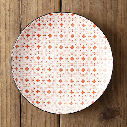 Assiette à motif, inspiration japonaise
