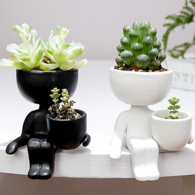 Pot de fleur, personnages