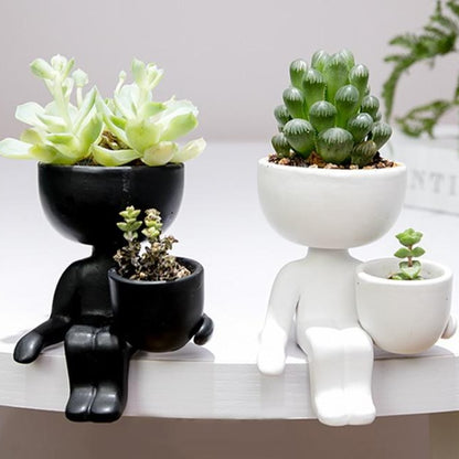 Pot de fleur, personnages