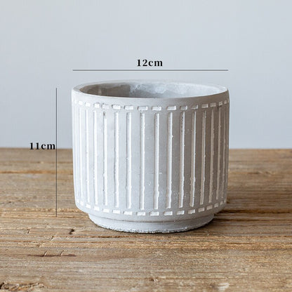 Cache-pot en ciment