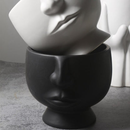 Cache-pot visage